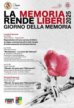 Locandina della Giornata della Memoria